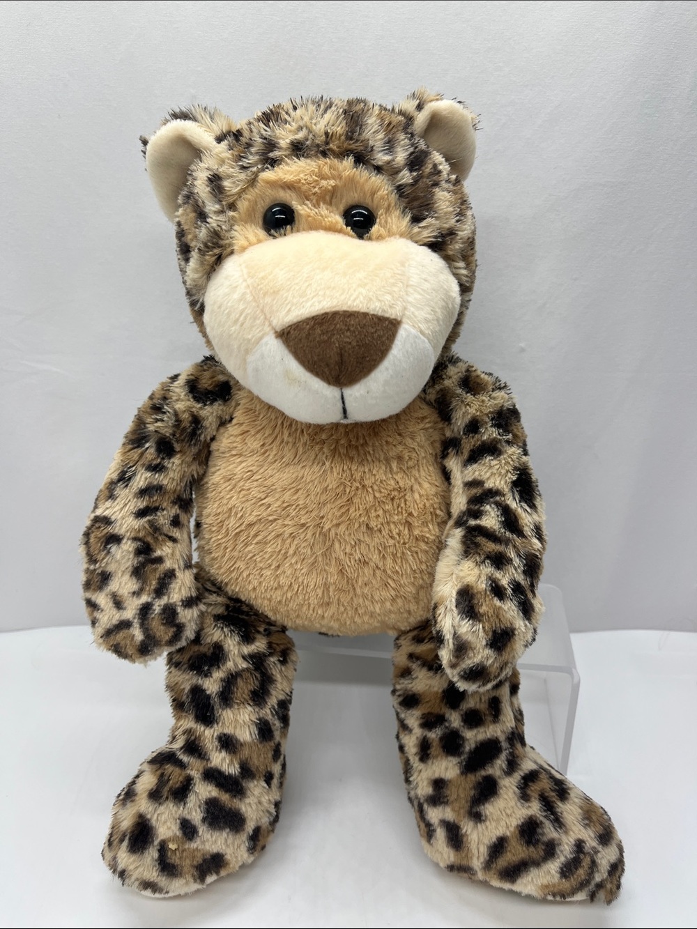 Plush Leopard Stuffed Animal - Tan and Spotted Cuddle Toy